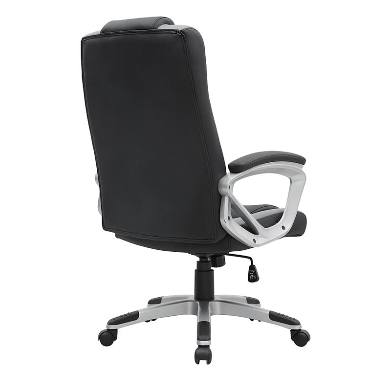 XL-3391 Fauteuil de bureau laqué noir dossier mi-hauteur