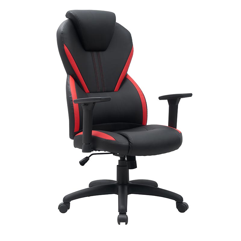 XL-3394 Fauteuil de bureau relevable noir et rouge