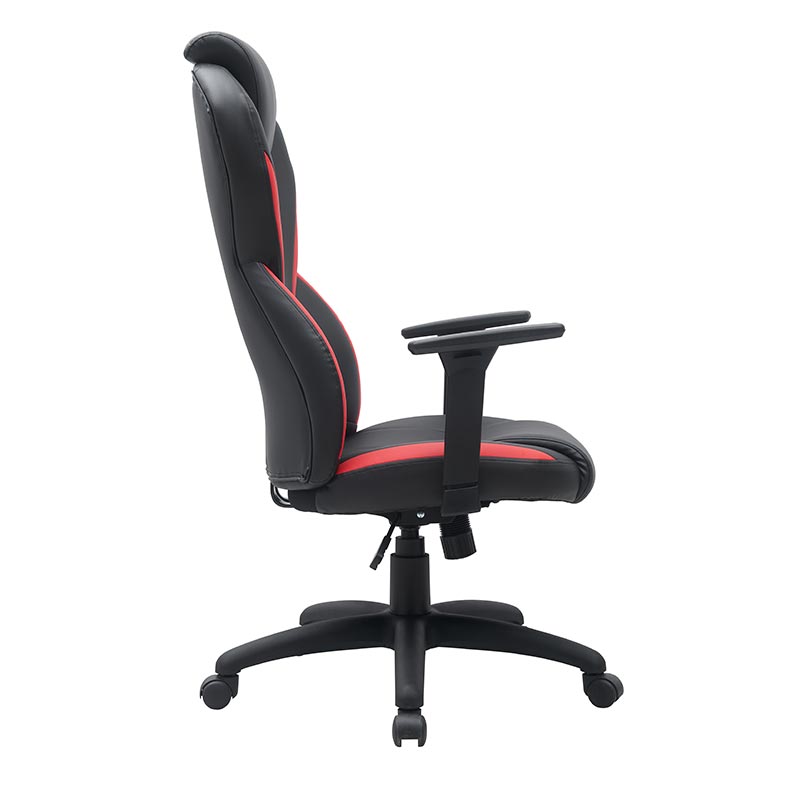 XL-3394 Fauteuil de bureau relevable noir et rouge