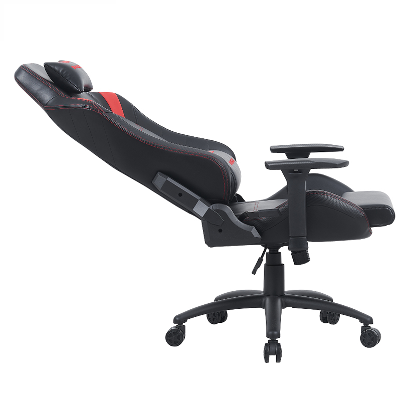 Chaise de jeu réglable en PU et PVC avec accoudoir 3D