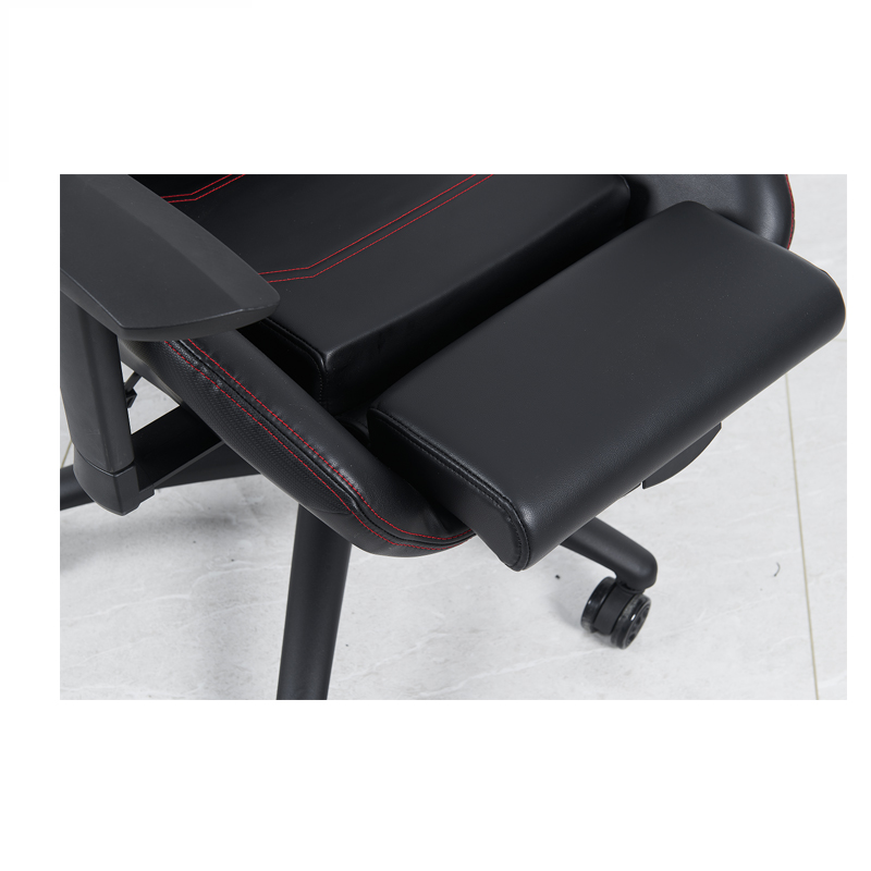 Chaise de jeu réglable en PU et PVC avec accoudoir 3D