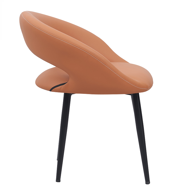 Chaise de salle à manger en cuir PVC de haute qualité, pour café, salle à manger